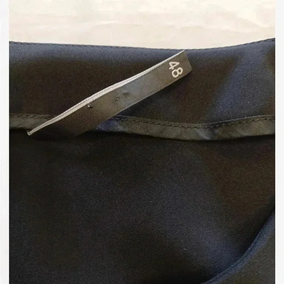 Liviana Conti Black Tan Ling Sleeve Midi Dress Size XL - Picture 10 of 13